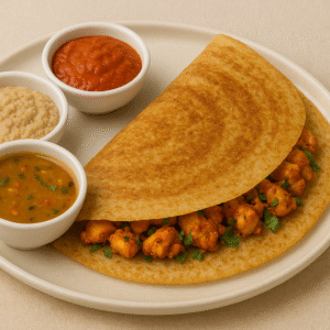 Millet Chicken Tikka Dosa